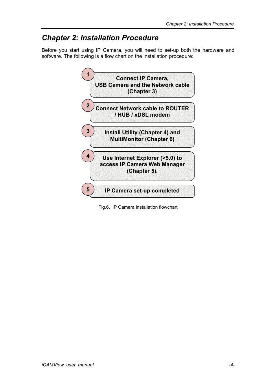 Chapter 2: installation procedure | Chenbro IP CAMERA 050862 User Manual | Page 7 / 90