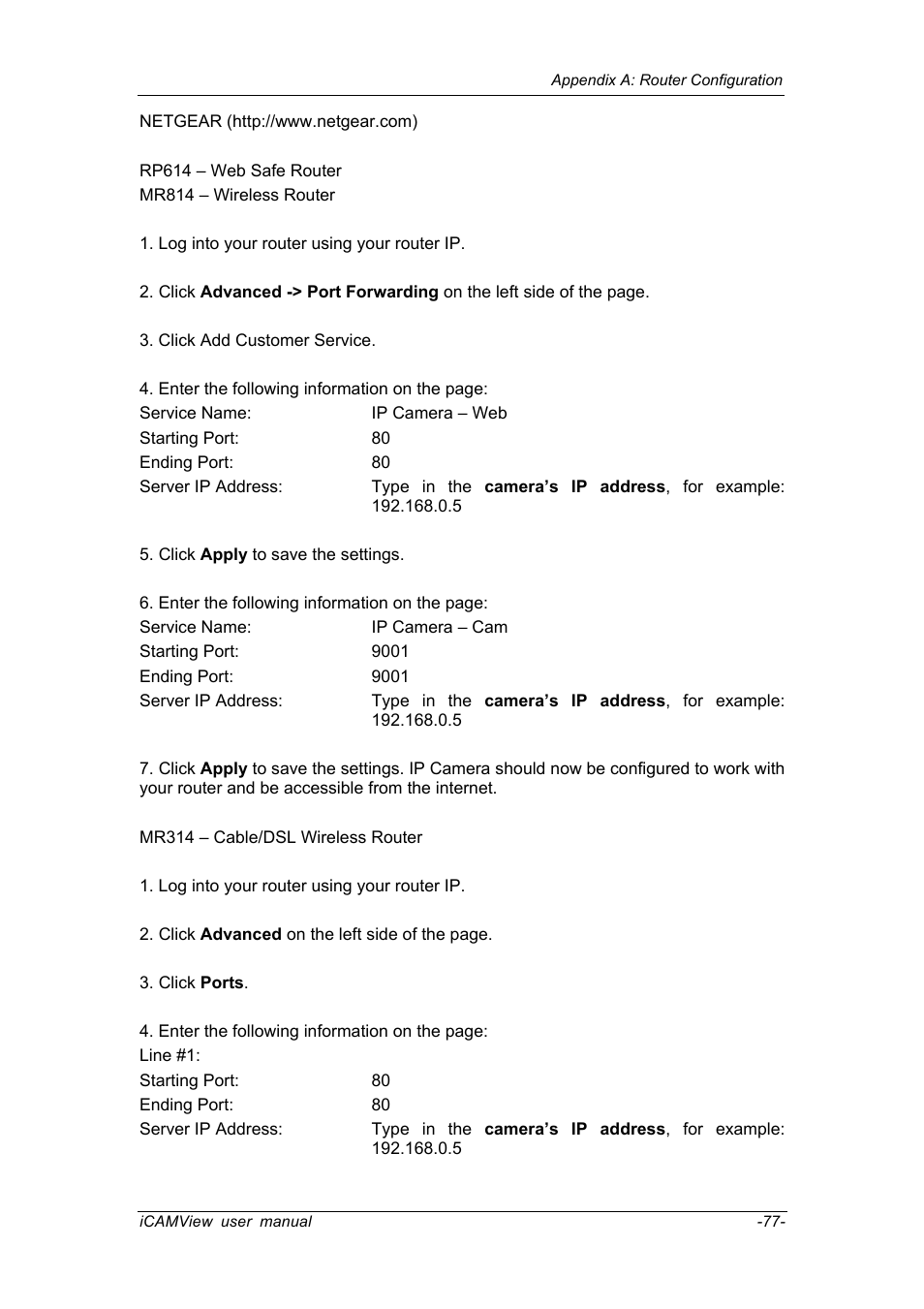 Chenbro IP CAMERA 050862 User Manual | Page 80 / 90