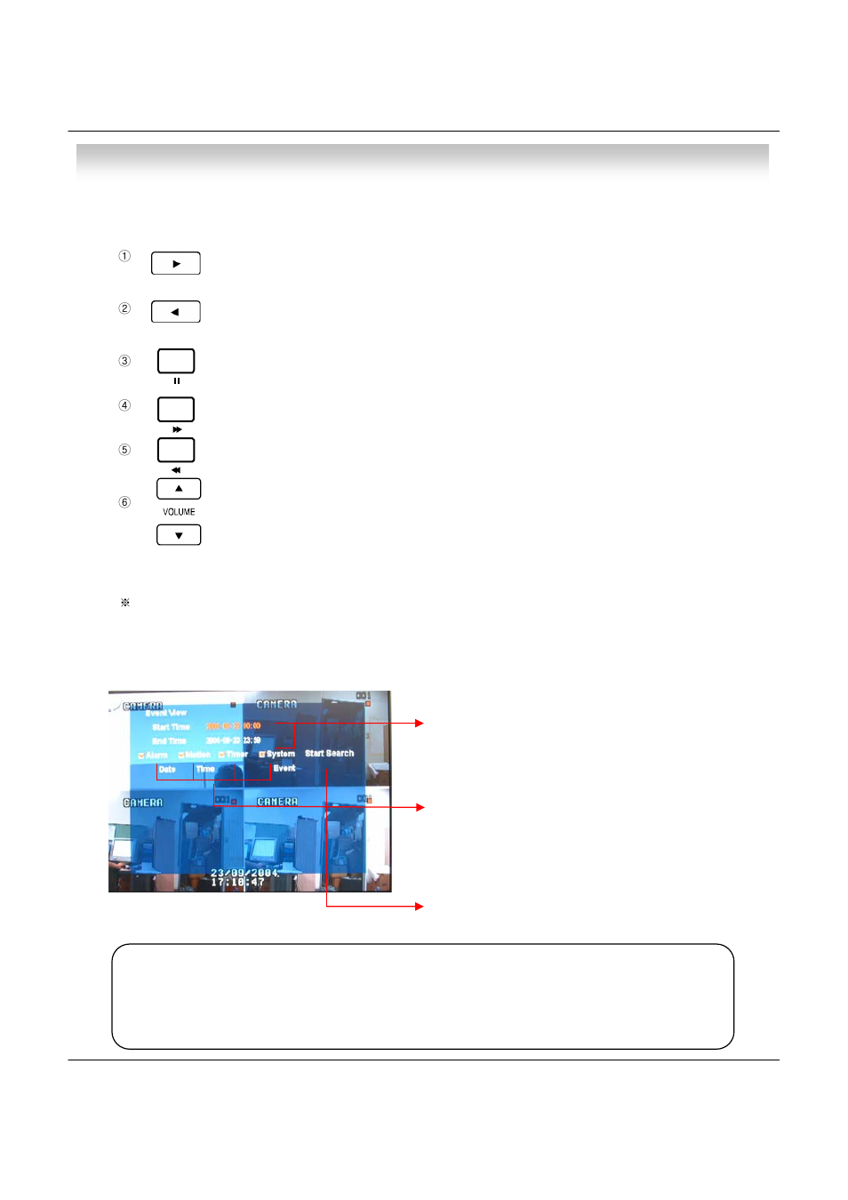 Search, Search by event | deXlan 047200 User Manual | Page 16 / 48