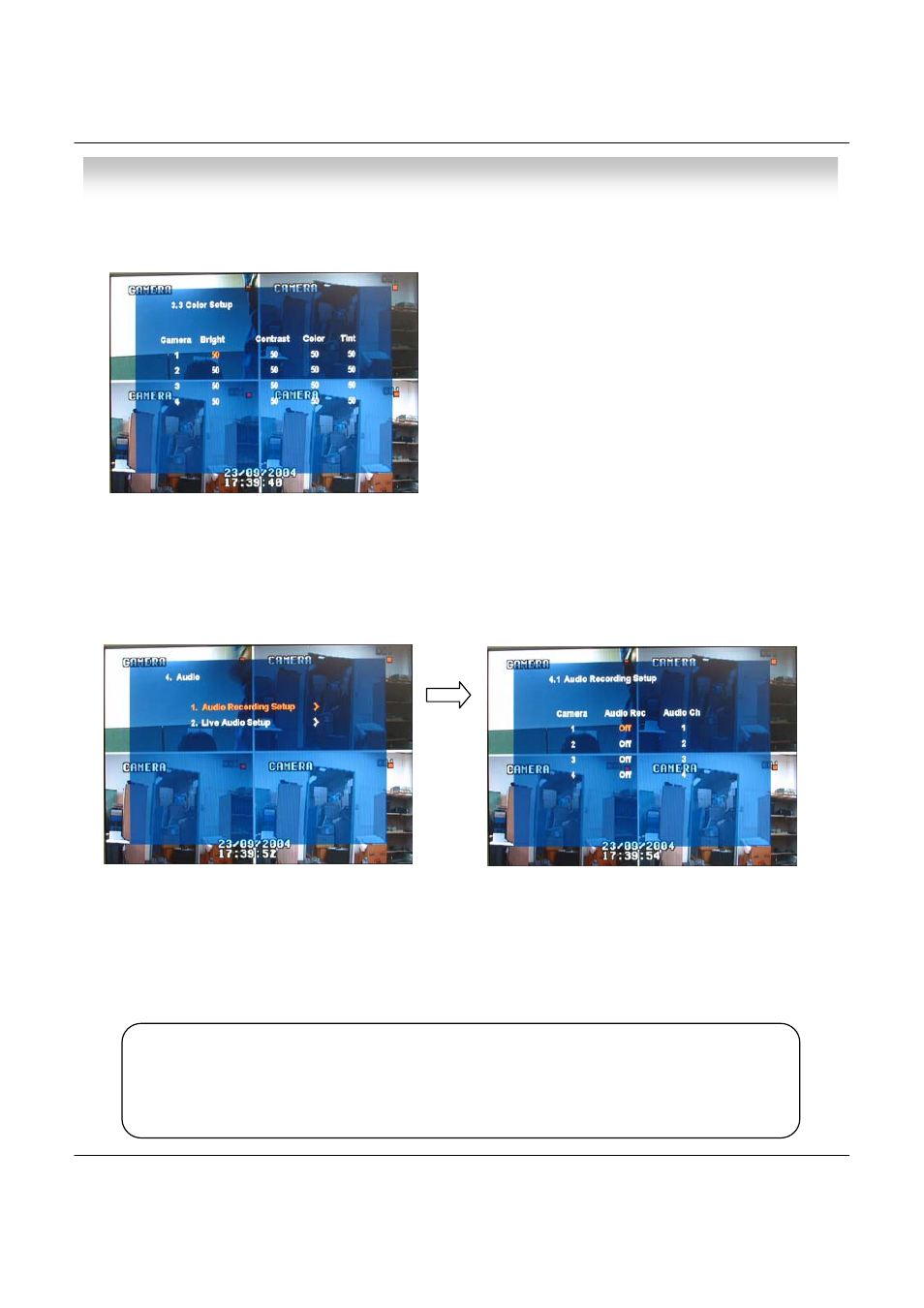 Menu | deXlan 047200 User Manual | Page 25 / 48