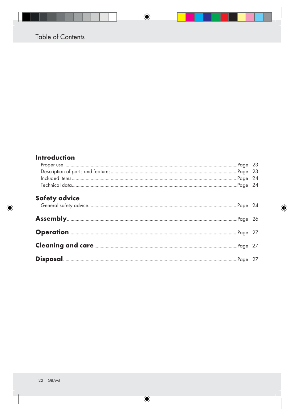 Powerfix Z15003 User Manual | Page 22 / 37