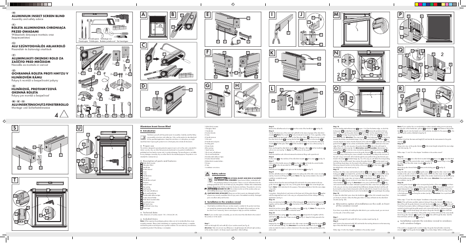 Powerfix ALUMINIUM INSECT SCREEN BLIND User Manual | 4 pages