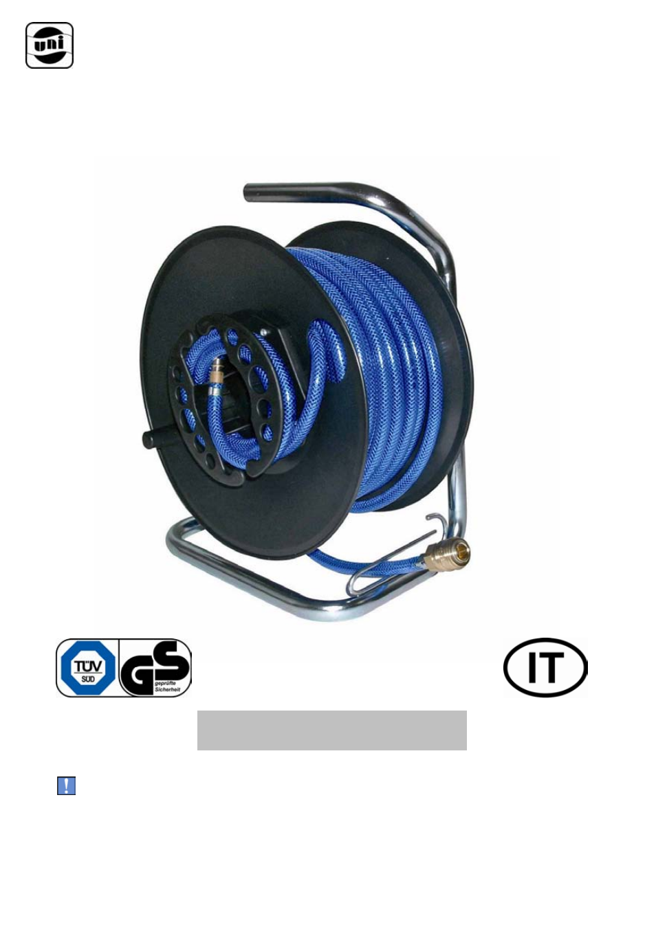 64584_it_a5, Tamburo per tubo flessibile dell'aria compressa, Istruzioni per l’uso | Powerfix Air Compressor Hose Reel User Manual | Page 26 / 97