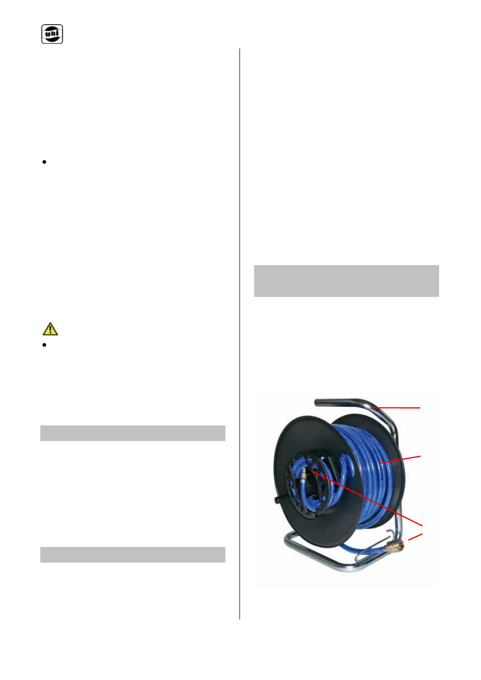 Tamburo per tubo flessibile dell'aria compressa it, 4 fornitura standard, 5 dati tecnici | 6 panoramica del prodotto | Powerfix Air Compressor Hose Reel User Manual | Page 29 / 97