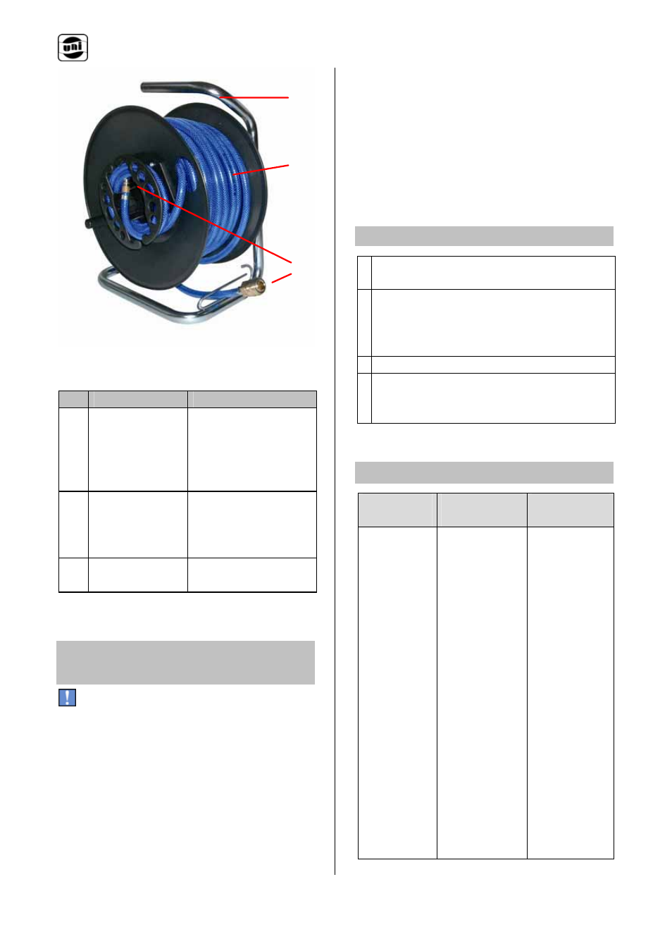 Tambor para manguera de aire comprimido es, 7puesta en marcha y manejo, 8lista de fallos | Puesta en marcha | Powerfix Air Compressor Hose Reel User Manual | Page 36 / 97