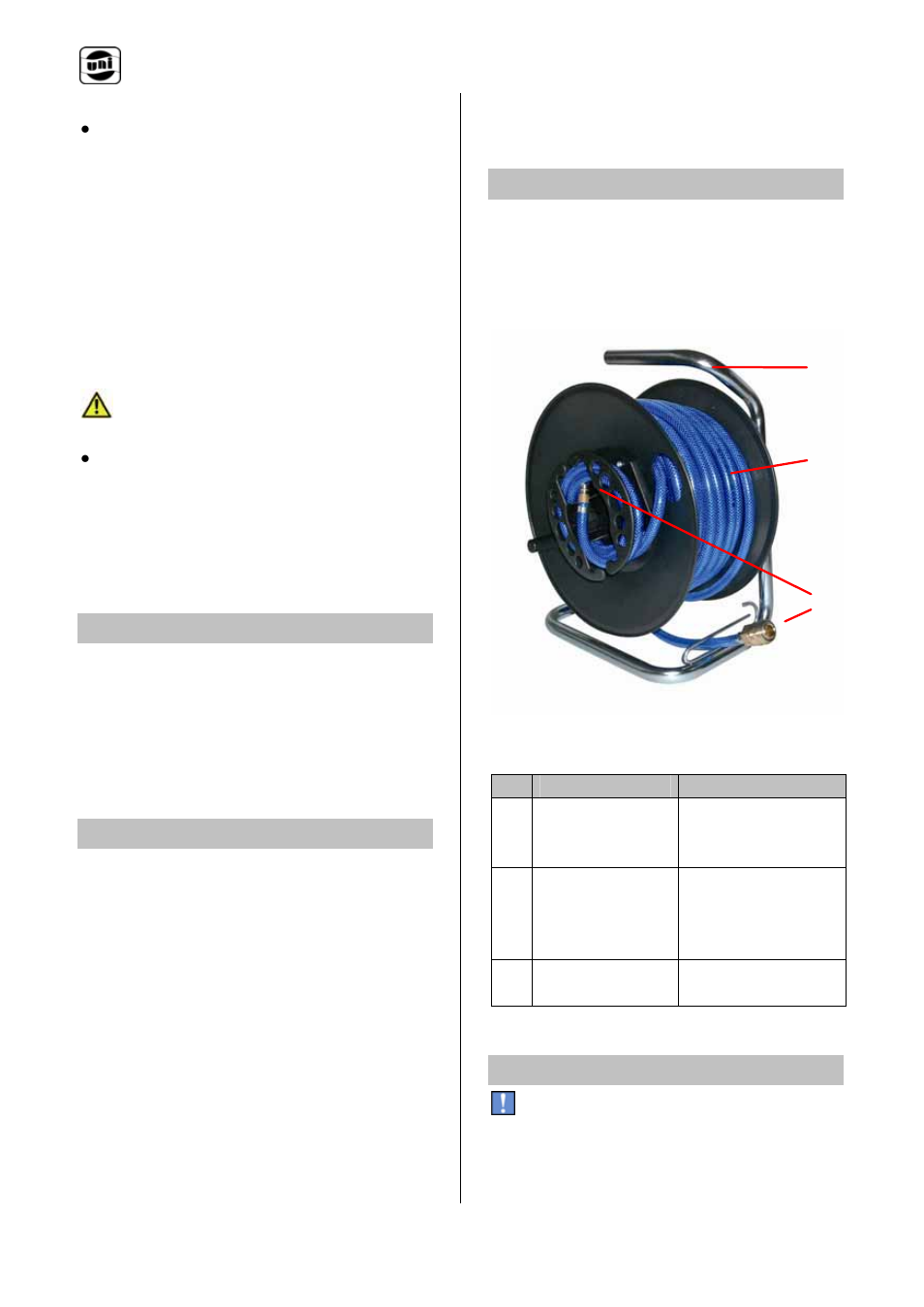 Paineilmaletkukela fi, 4 osaluettelo, 5 tekniset tiedot | 6 tuotteen yleiskatsaus, 7 käyttöönotto ja käyttö | Powerfix Air Compressor Hose Reel User Manual | Page 53 / 97