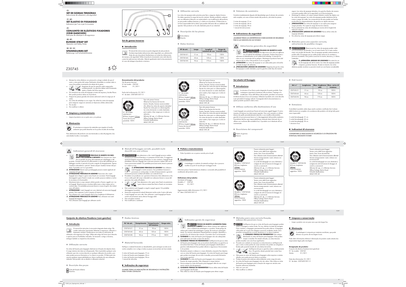 Powerfix Z30745 User Manual | 2 pages