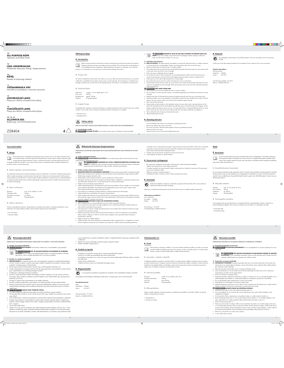 Powerfix Z28404 User Manual | 2 pages