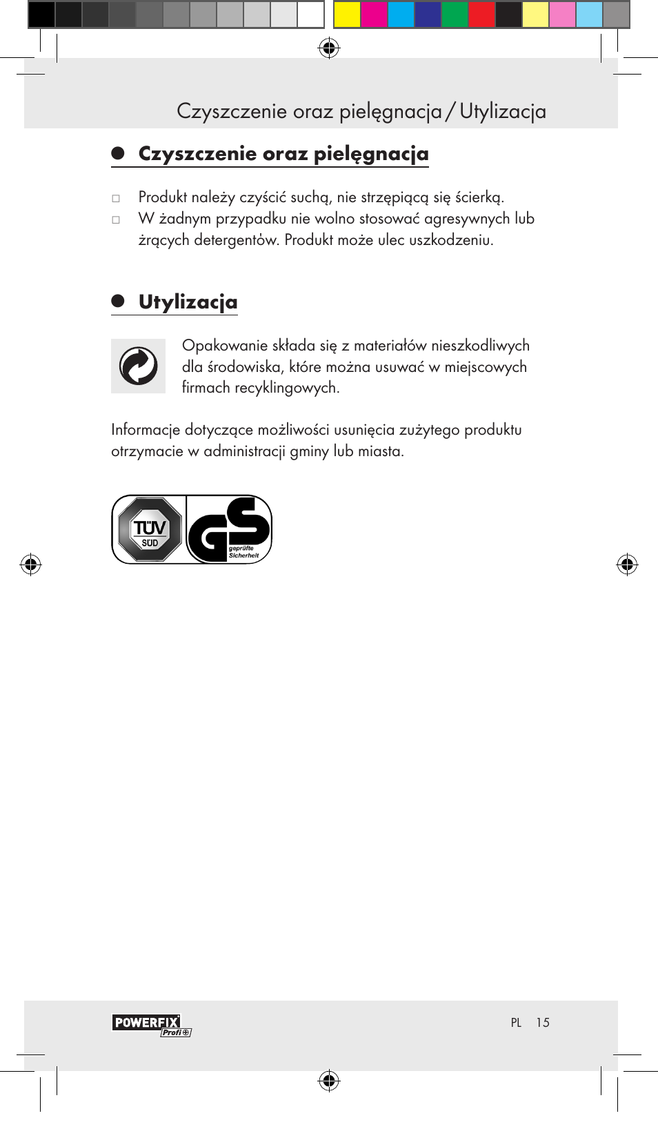 Czyszczenie oraz pielęgnacja / utylizacja, Czyszczenie oraz pielęgnacja, Utylizacja | Powerfix VACUUM BASE VICE A User Manual | Page 13 / 43