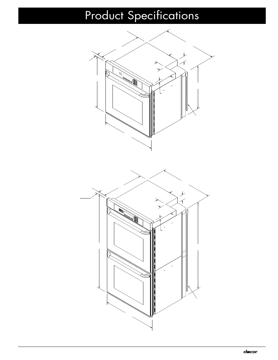 Product specifications | Dacor MOV230 User Manual | Page 7 / 20