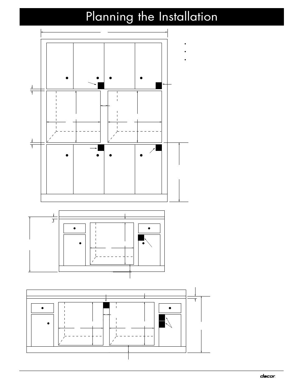 Planning the installation | Dacor MOV230 User Manual | Page 9 / 20