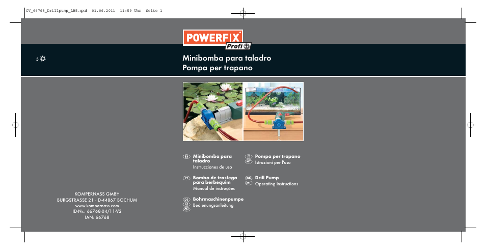 Powerfix DRILL PUMP User Manual | 52 pages