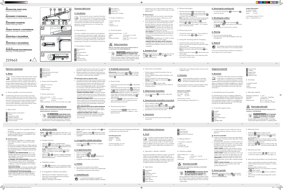 Powerfix Z29663 User Manual | 2 pages