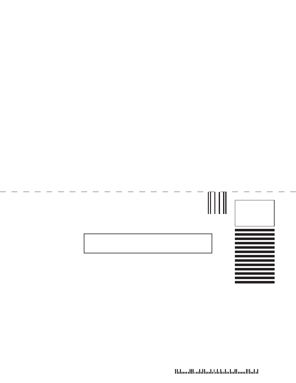 Business reply mail | Dacor EH54 User Manual | Page 11 / 12