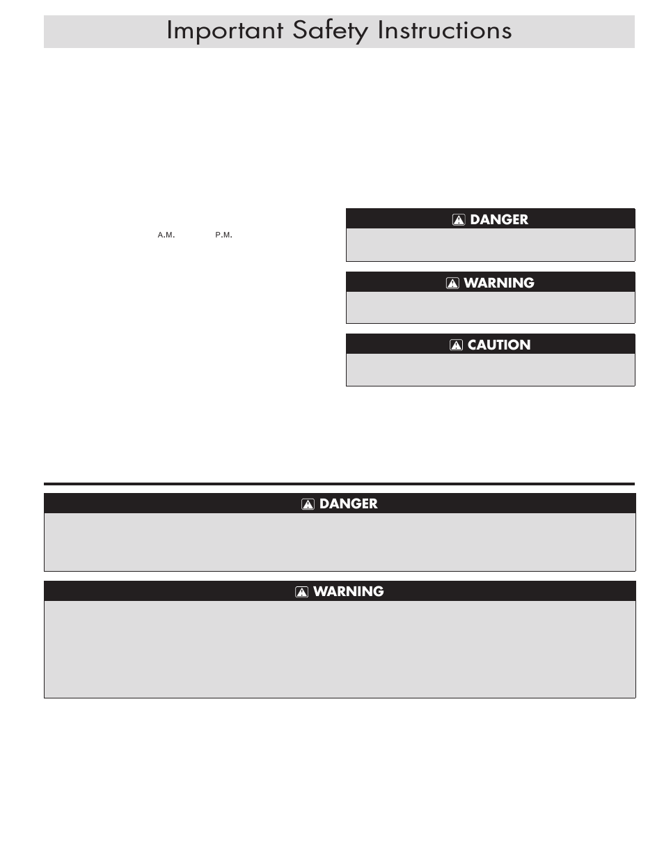 Important safety instructions, Read and save these instructions | Dacor EH54 User Manual | Page 3 / 12