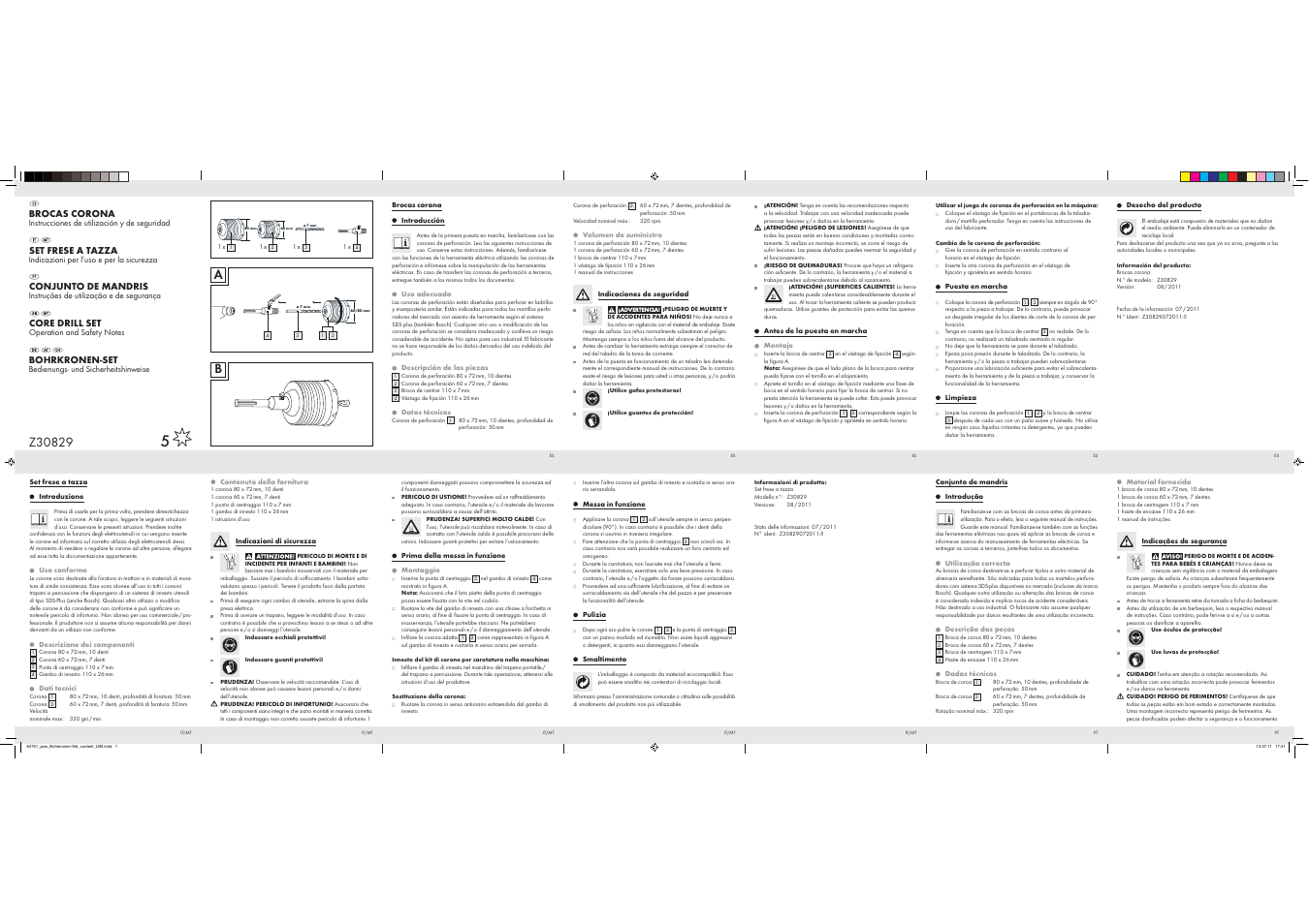 Powerfix Z30829 User Manual | 2 pages