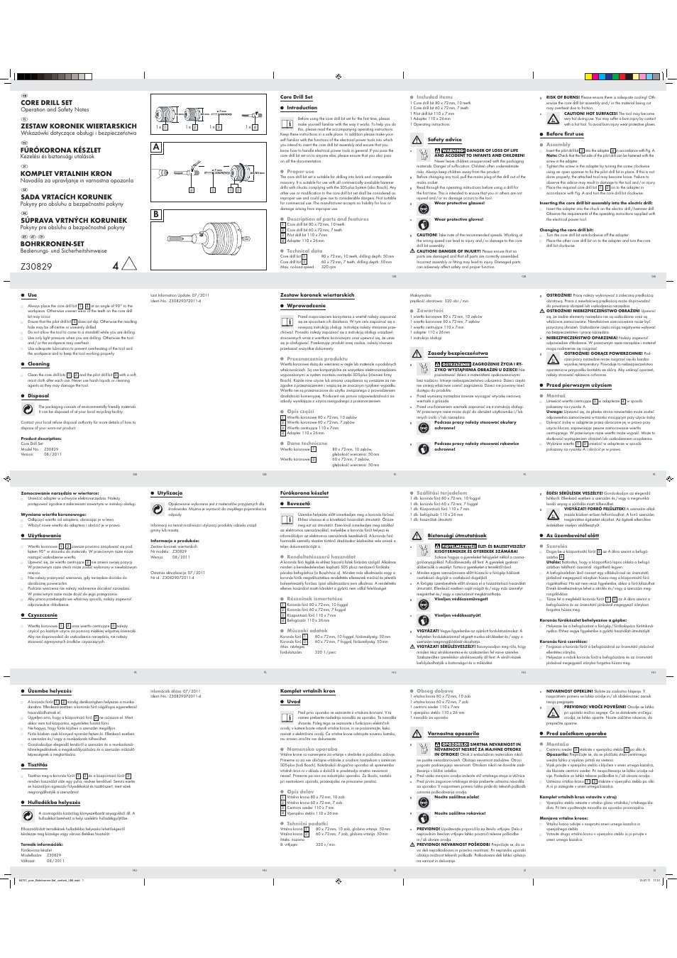 Powerfix Z30829 User Manual | 2 pages