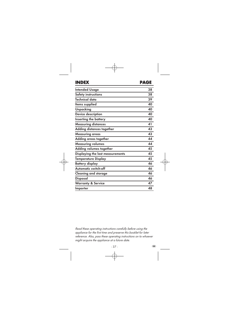 Iin nd de ex x p pa ag ge e | Powerfix KH 2927-1 User Manual | Page 39 / 62