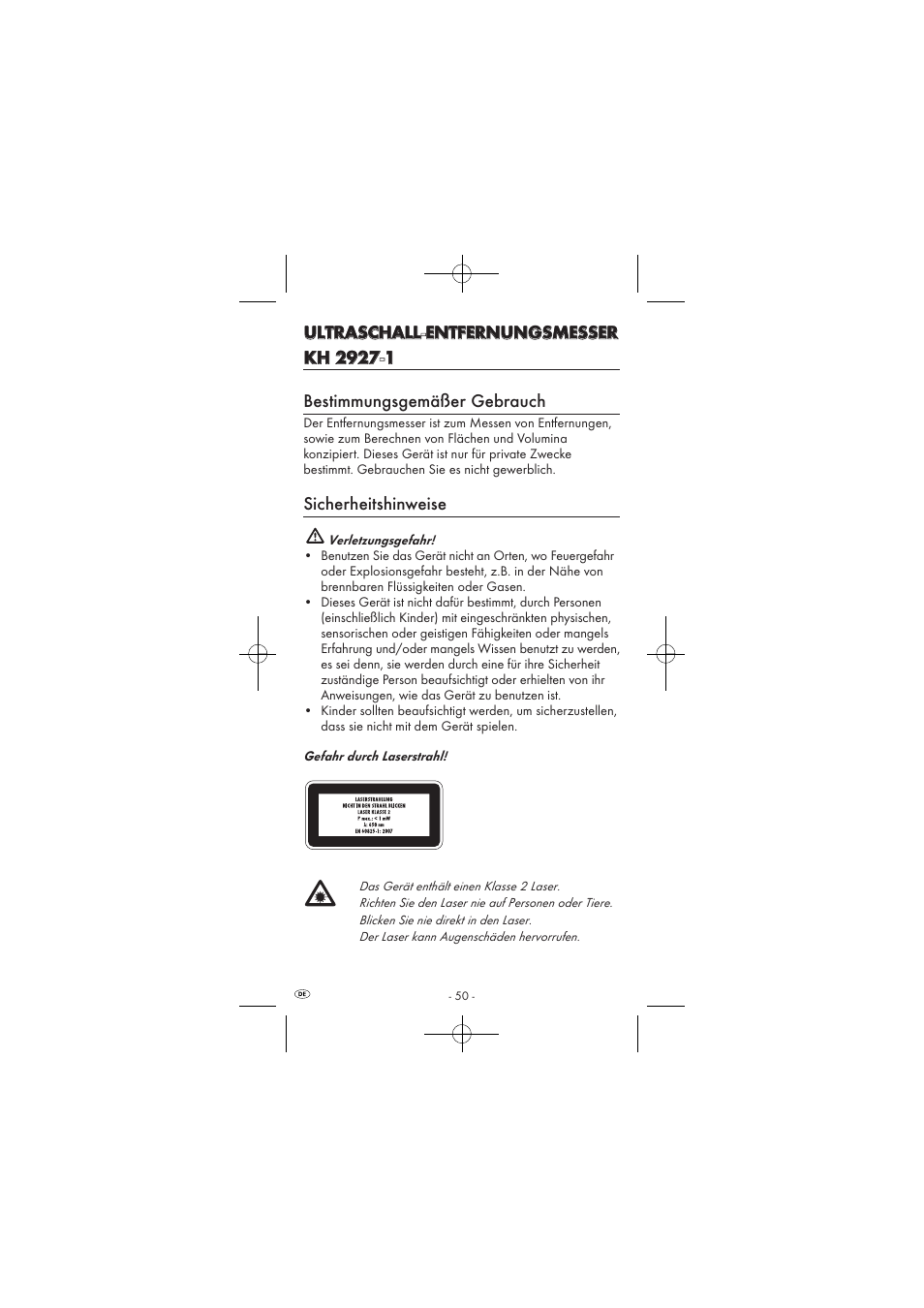 Powerfix KH 2927-1 User Manual | Page 52 / 62