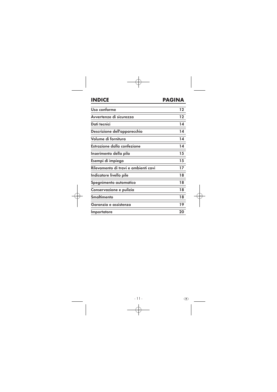 Indice pagina | Powerfix KH 2927-2 User Manual | Page 13 / 52