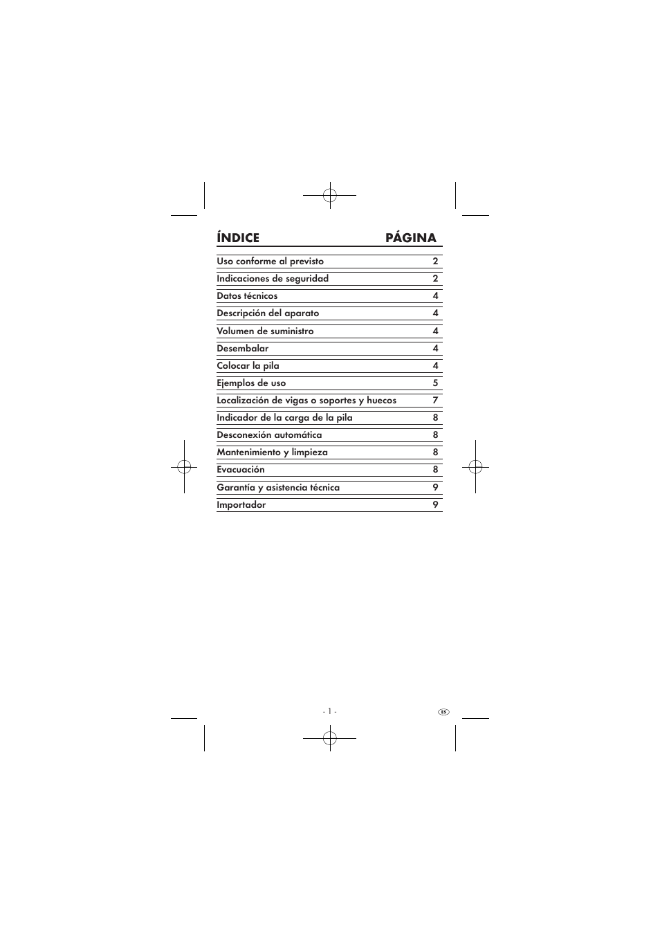 Índice página | Powerfix KH 2927-2 User Manual | Page 3 / 52