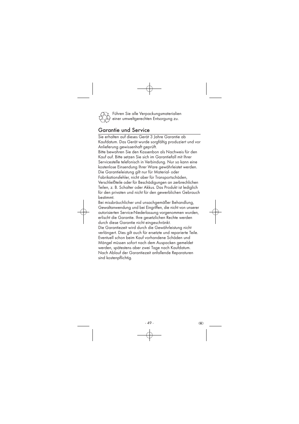 Garantie und service | Powerfix KH 2927-2 User Manual | Page 51 / 52