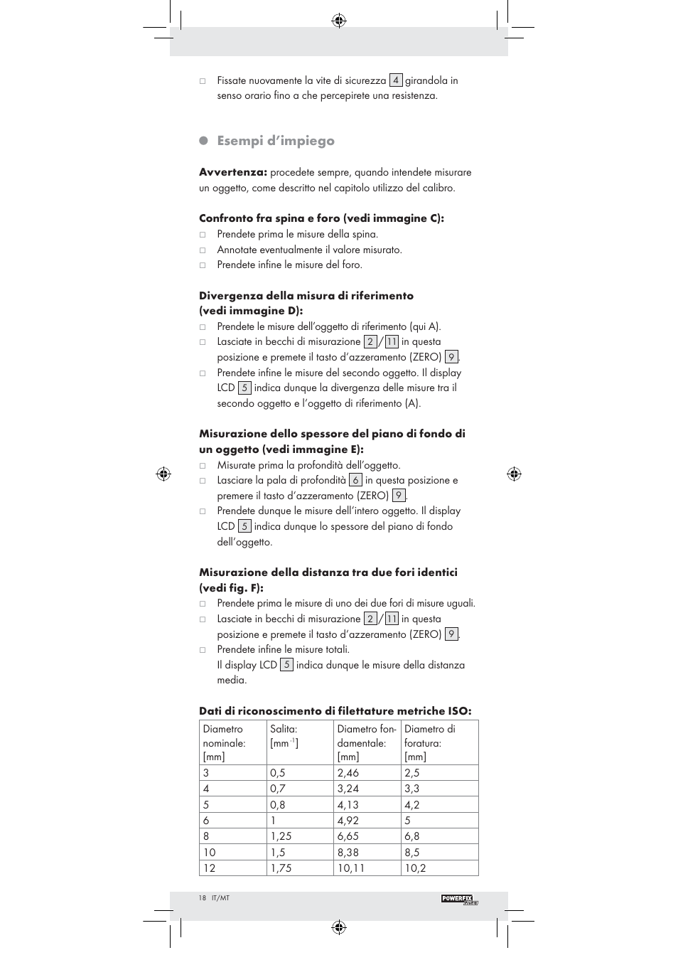 Esempi d’impiego | Powerfix Z22855 User Manual | Page 16 / 42