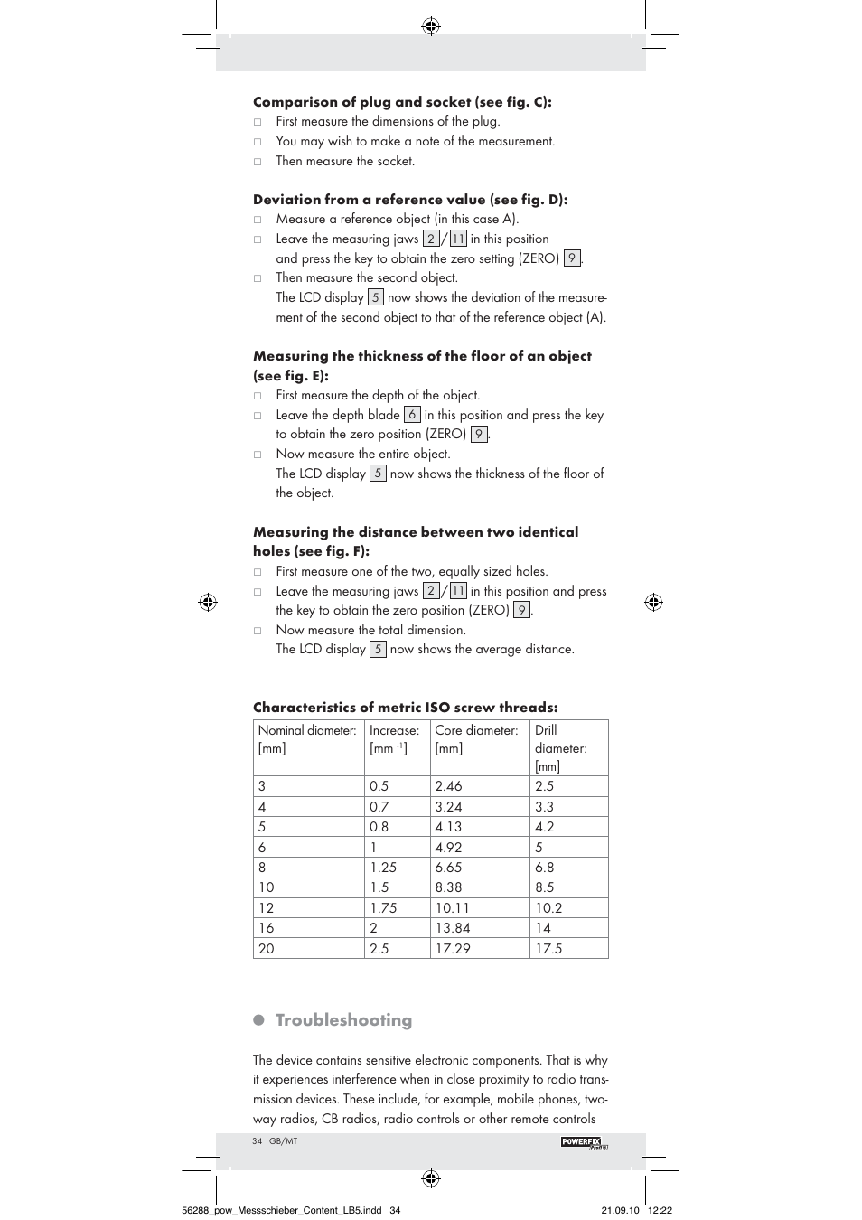 Troubleshooting | Powerfix Z22855 User Manual | Page 32 / 42