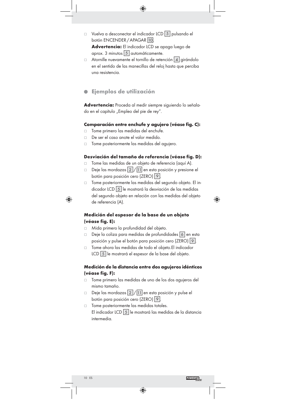 Ejemplos de utilización | Powerfix Z22855 User Manual | Page 8 / 42