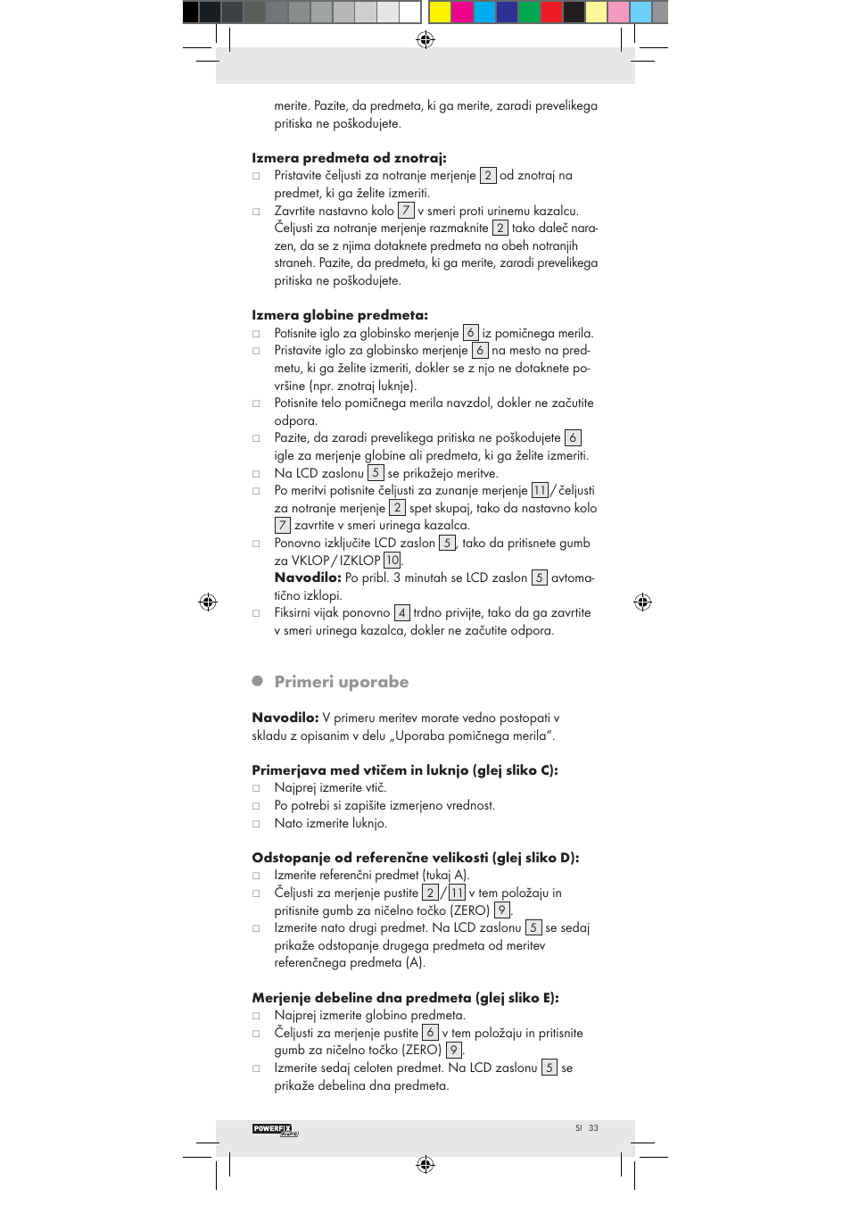 Primeri uporabe | Powerfix Z22855 User Manual | Page 31 / 51