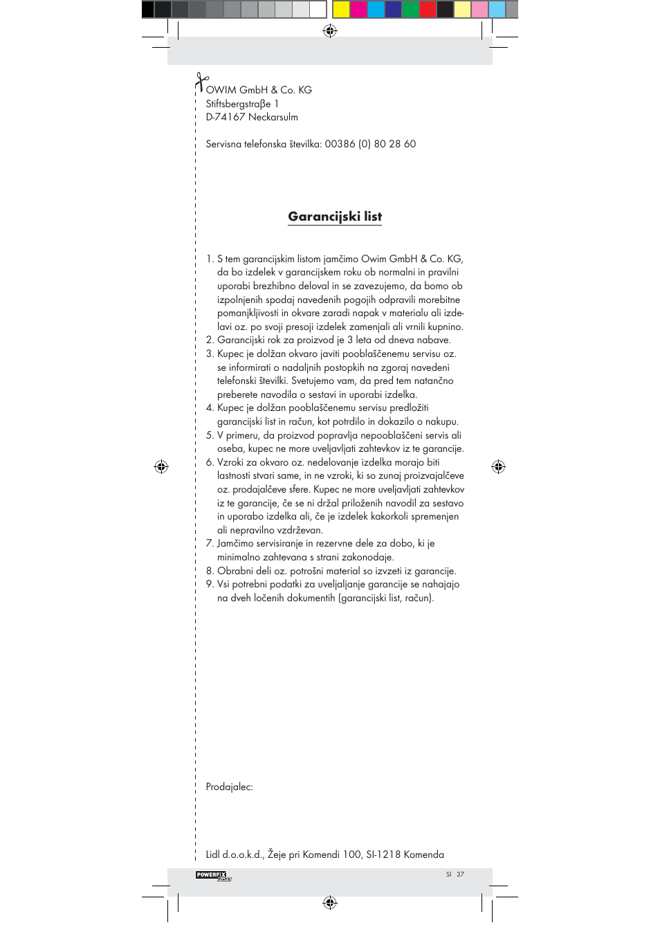 Powerfix Z22855 User Manual | Page 35 / 51