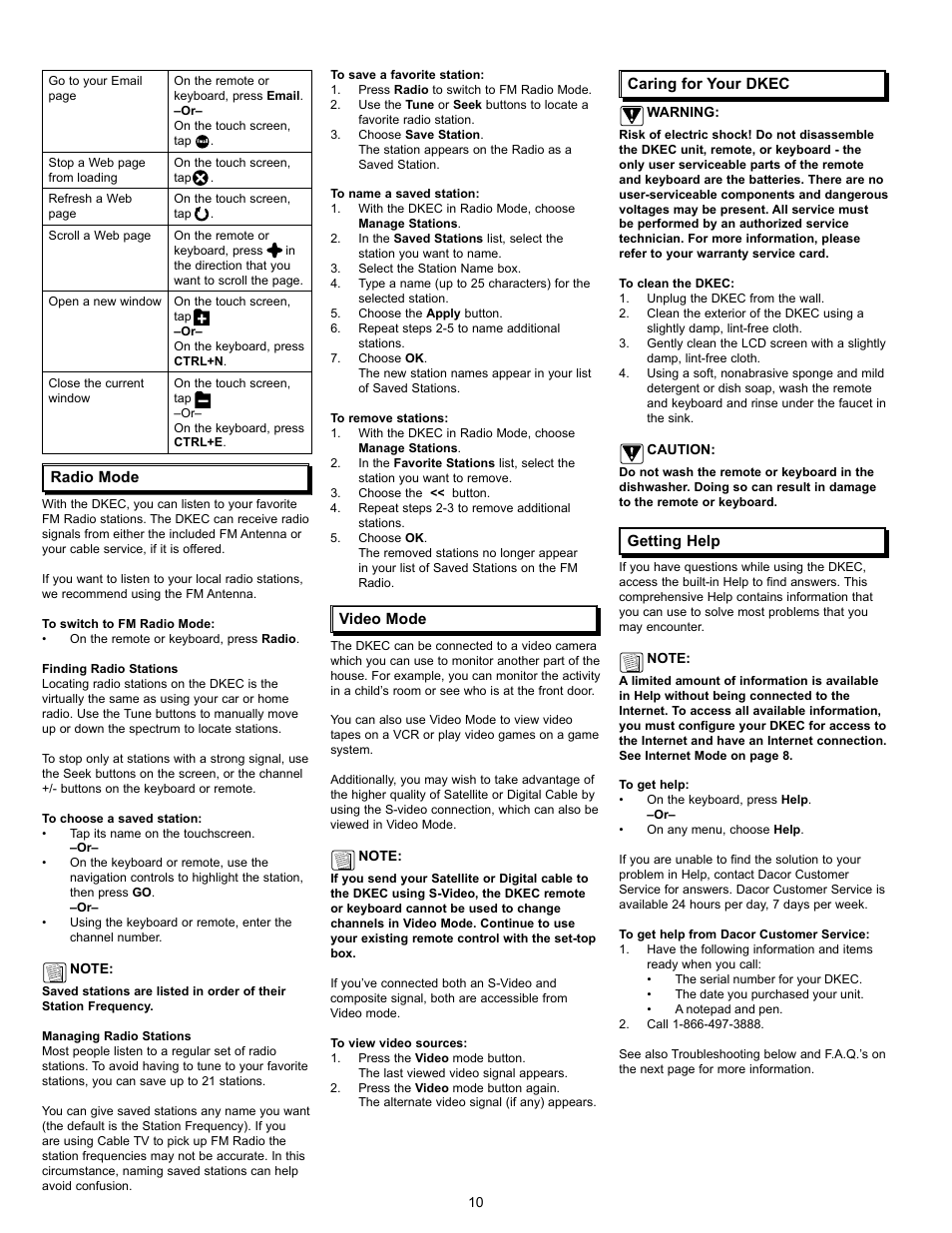 Dacor 65513REV.B User Manual | Page 12 / 24