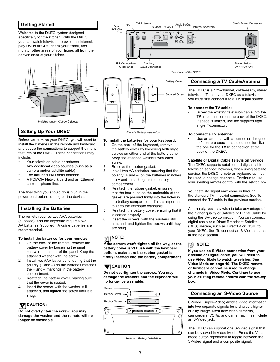 Dacor 65513REV.B User Manual | Page 5 / 24