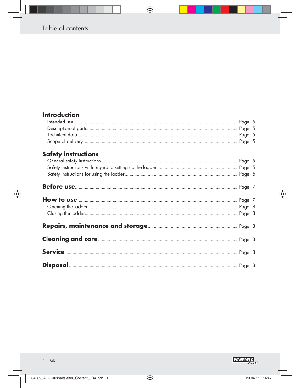 Powerfix Z29950 User Manual | Page 2 / 32