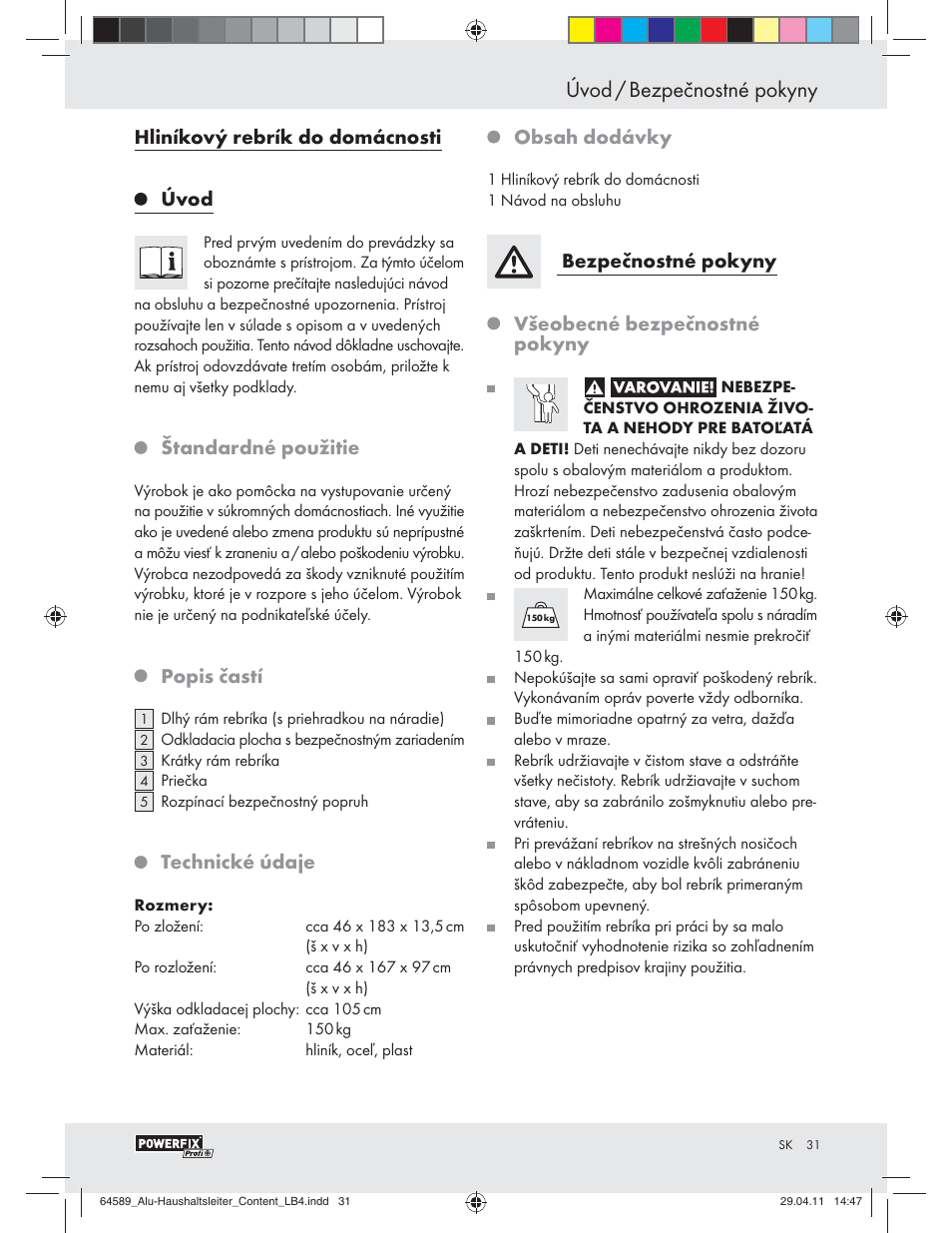 Powerfix Z29950 User Manual | Page 29 / 32