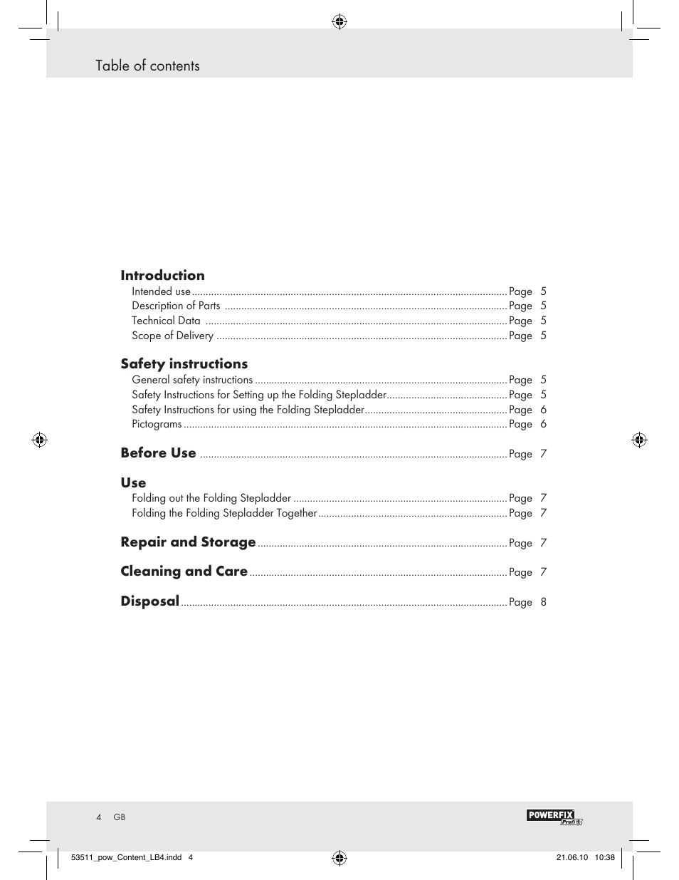 Powerfix Z29815 User Manual | Page 2 / 36