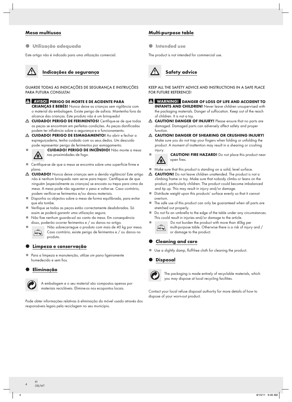 Powerfix Z9357 User Manual | Page 4 / 6