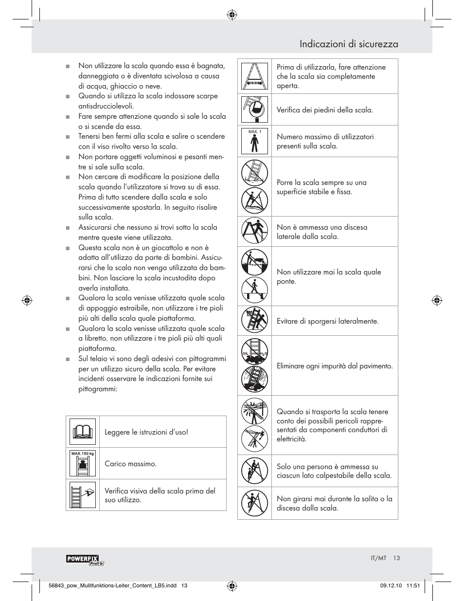 Indicazioni di sicurezza | Powerfix Z30473 User Manual | Page 11 / 35