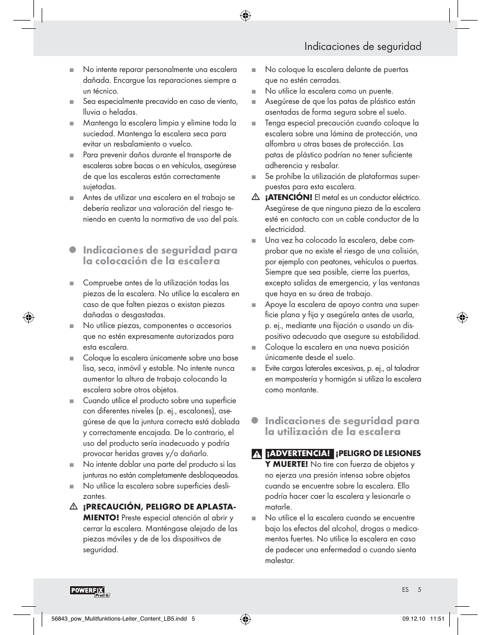 Indicaciones de seguridad | Powerfix Z30473 User Manual | Page 3 / 35