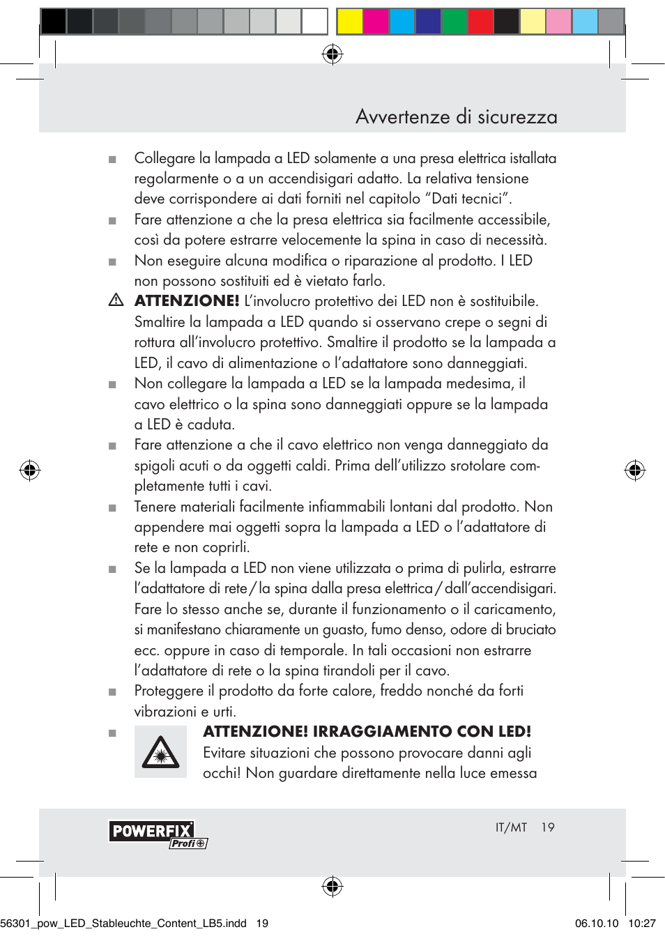 Avvertenze di sicurezza | Powerfix Z30590-BS User Manual | Page 17 / 56