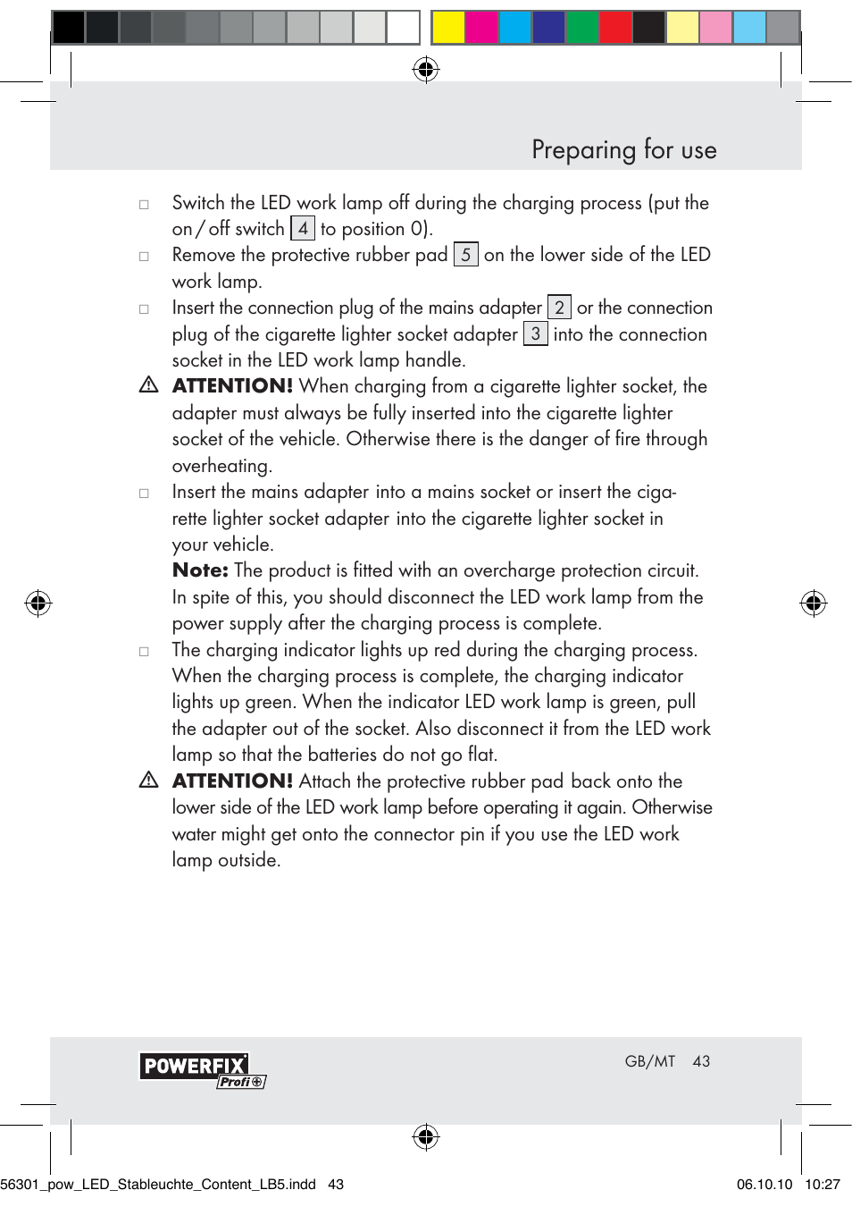 Preparing for use | Powerfix Z30590-BS User Manual | Page 41 / 56