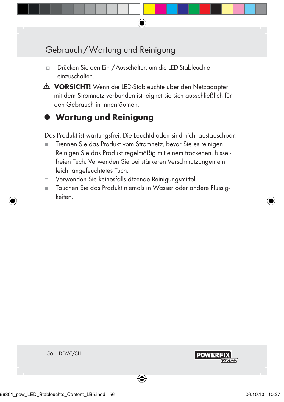 Gebrauch / wartung und reinigung, Wartung und reinigung | Powerfix Z30590-BS User Manual | Page 54 / 56