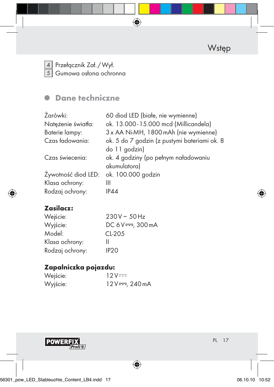 Wstęp, Dane techniczne | Powerfix Z30590-BS User Manual | Page 15 / 78