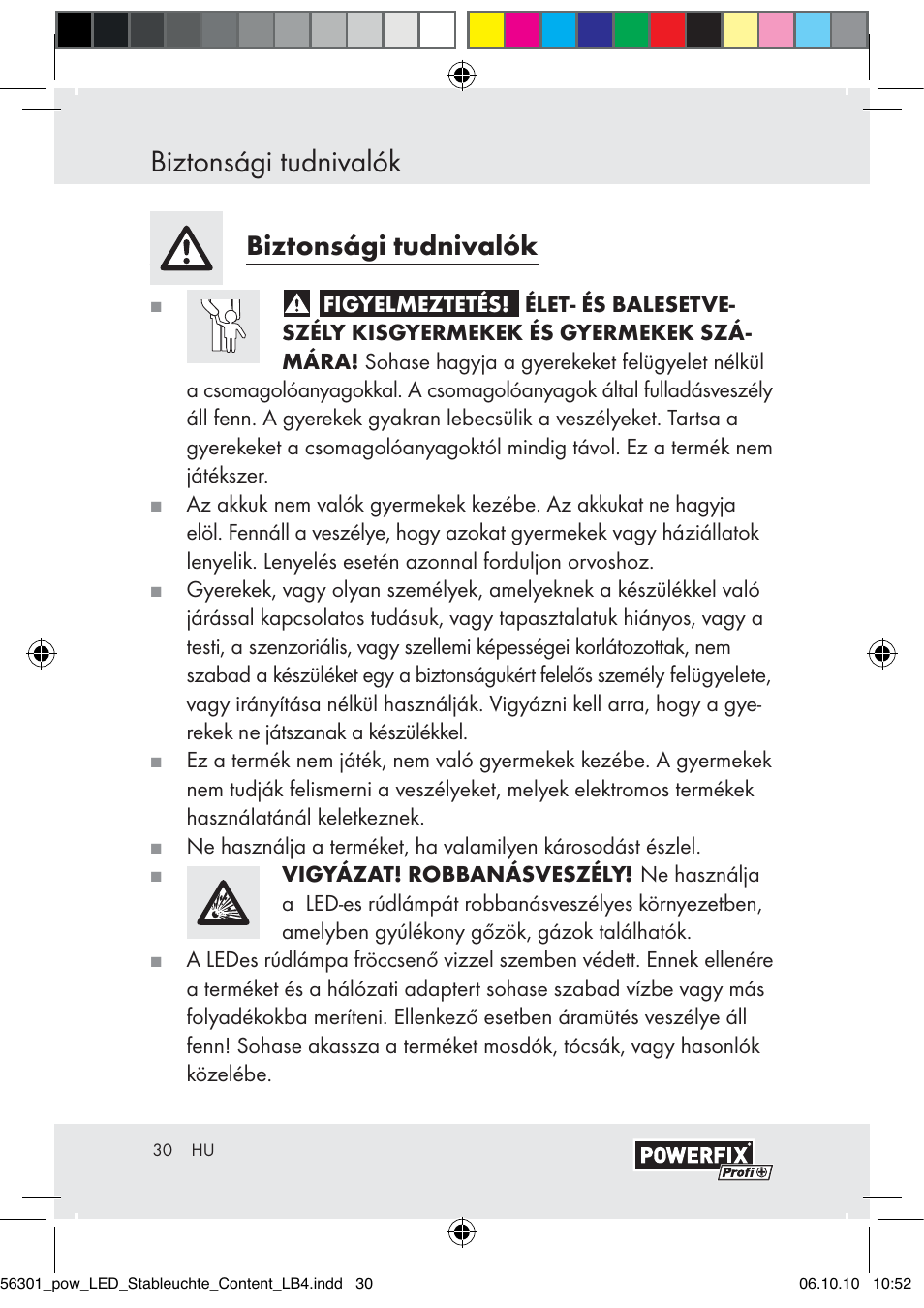 Biztonsági tudnivalók | Powerfix Z30590-BS User Manual | Page 28 / 78