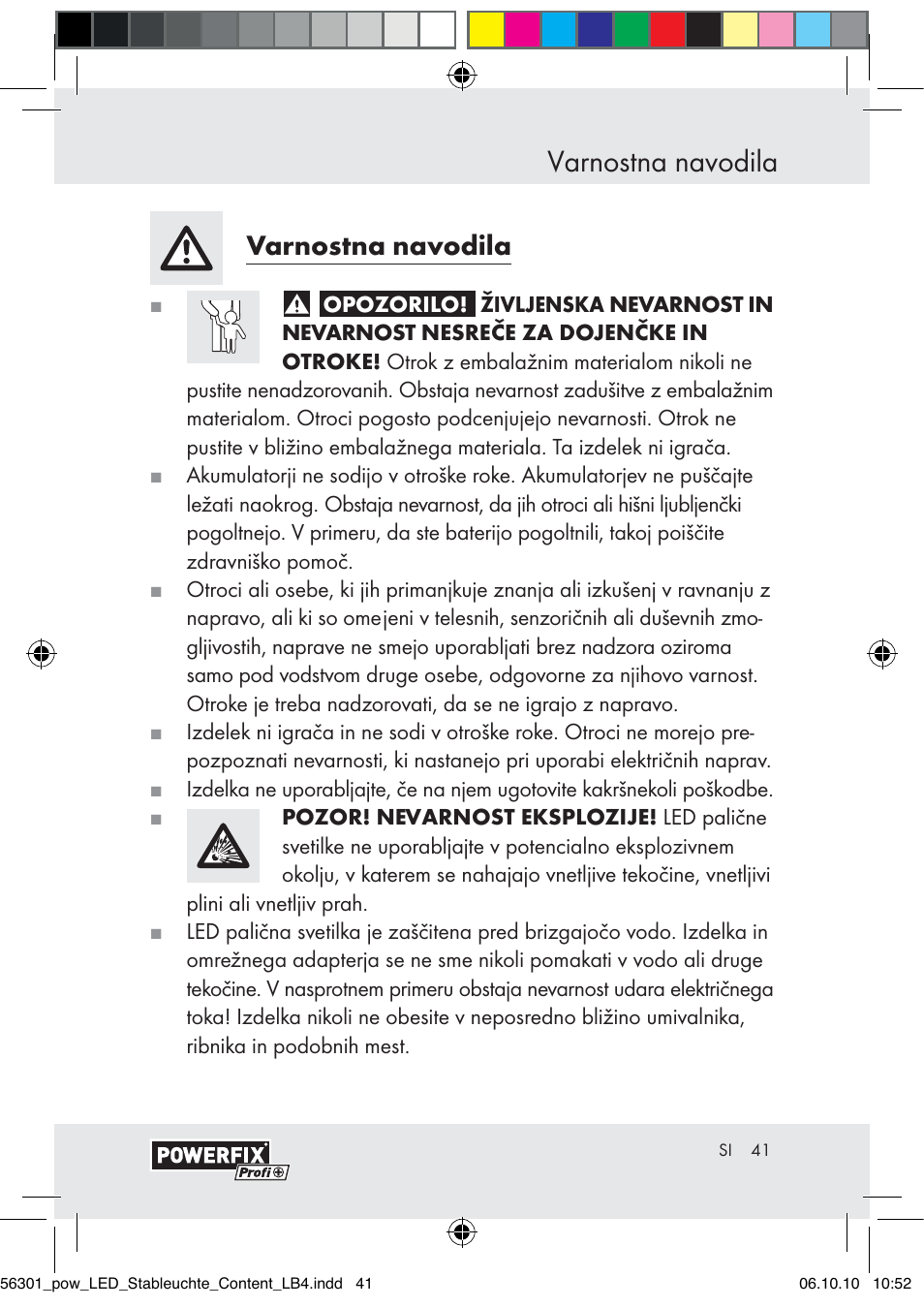 Varnostna navodila | Powerfix Z30590-BS User Manual | Page 39 / 78
