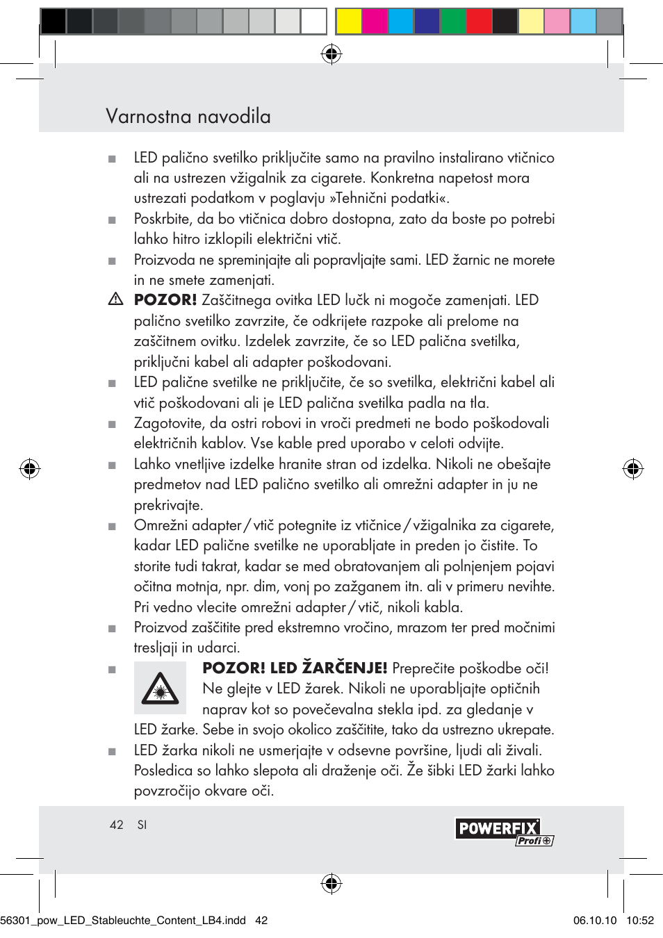 Varnostna navodila | Powerfix Z30590-BS User Manual | Page 40 / 78