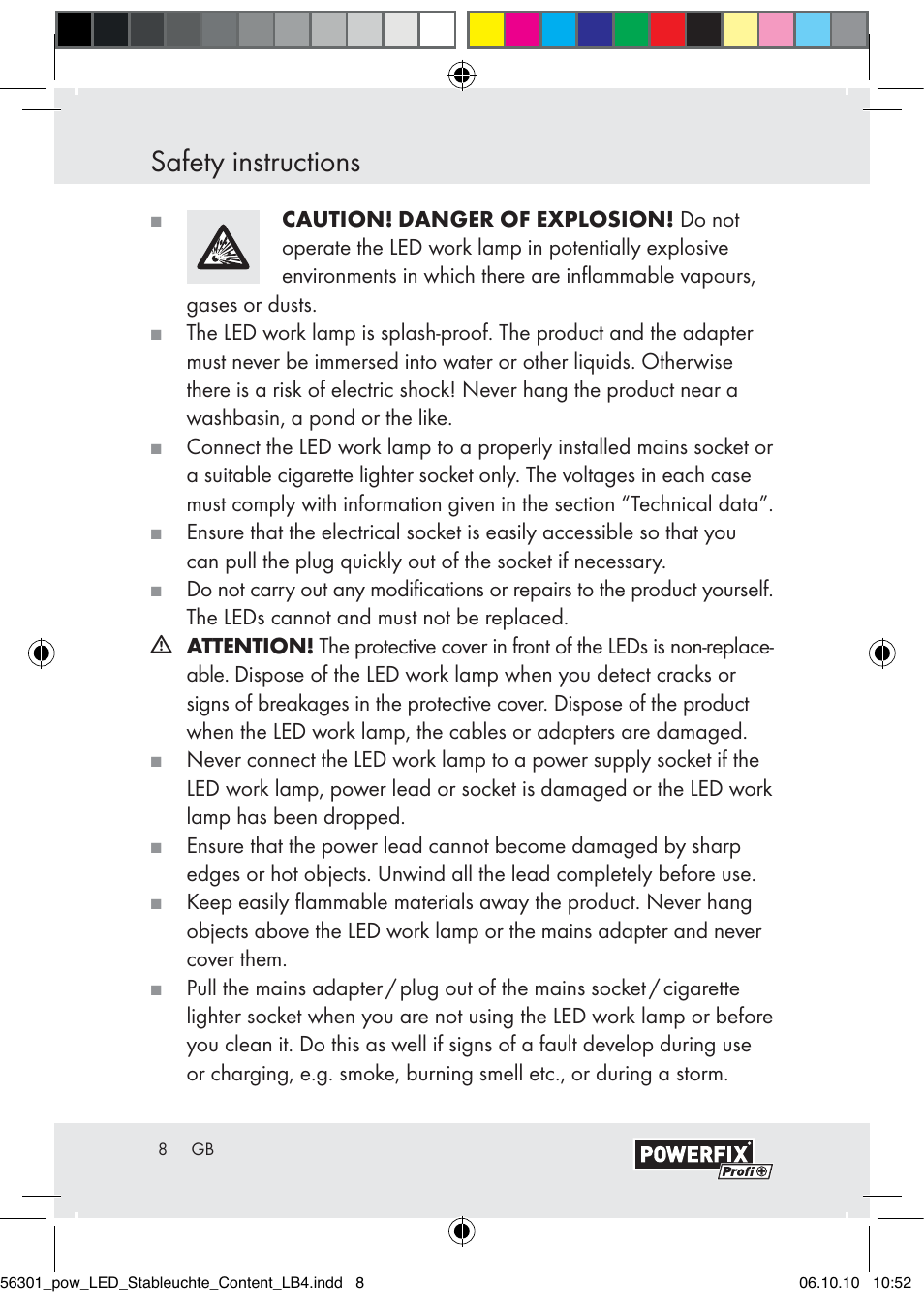 Safety instructions | Powerfix Z30590-BS User Manual | Page 6 / 78