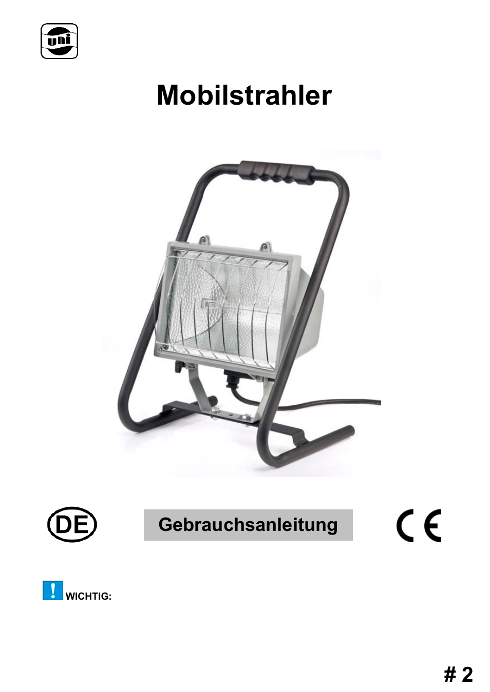 10056_ms-1000w_manual_de_111021_final, Mobilstrahler, Gebrauchsanleitung | 1000 w | Powerfix MS 1000 W User Manual | Page 2 / 121