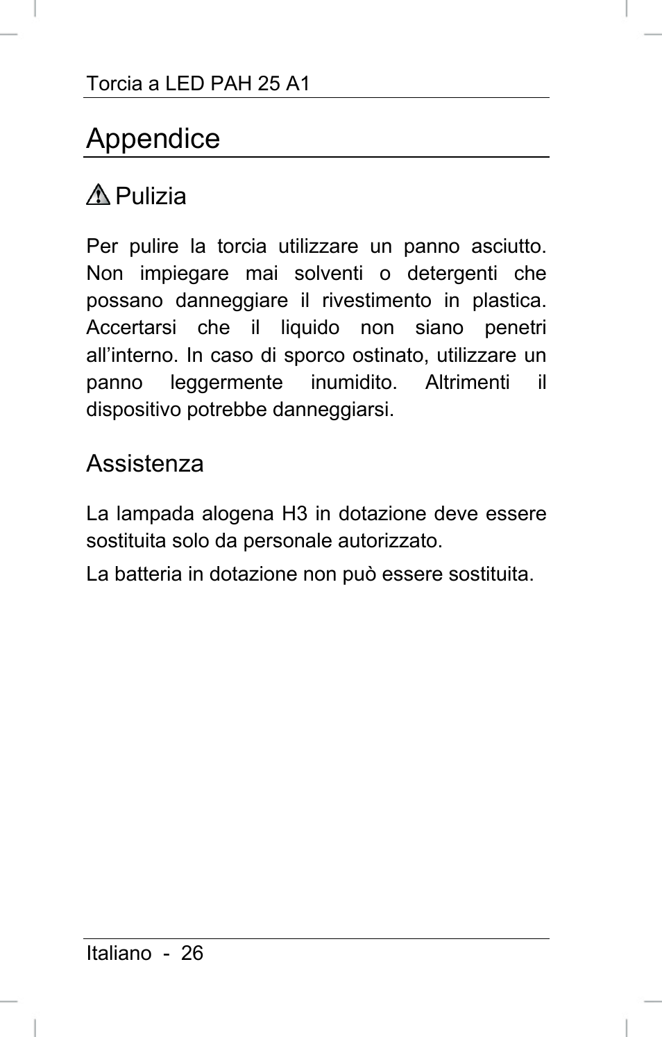 Appendice | Powerfix PAH 25 A1 User Manual | Page 28 / 72
