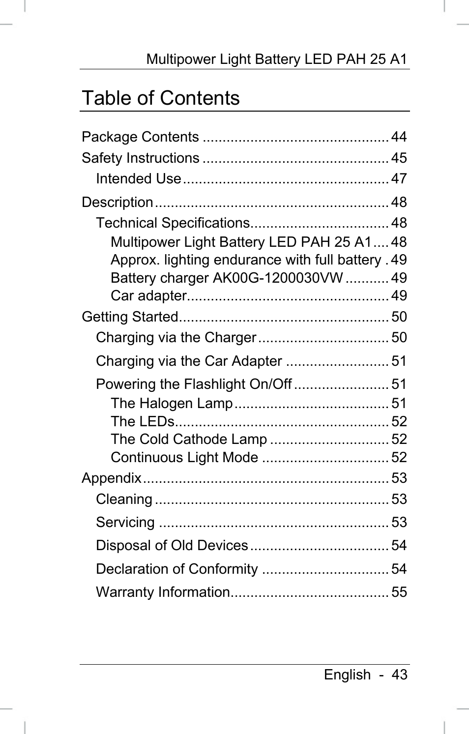 Powerfix PAH 25 A1 User Manual | Page 45 / 72